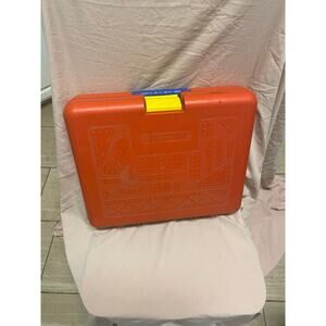 Vintage! Erector Set - Red Plastic Carry Case, Lots of Pieces